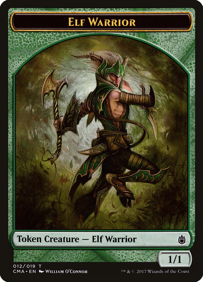 Elf Warrior Token [Commander Anthology Tokens] | Gate City Games LLC