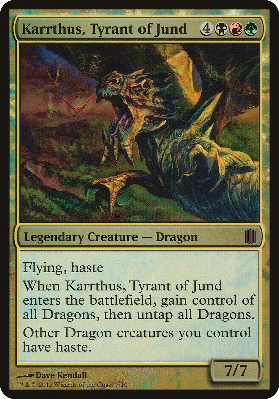 Karrthus, Tyrant of Jund (Oversized) [Commander's Arsenal Oversized] | Gate City Games LLC