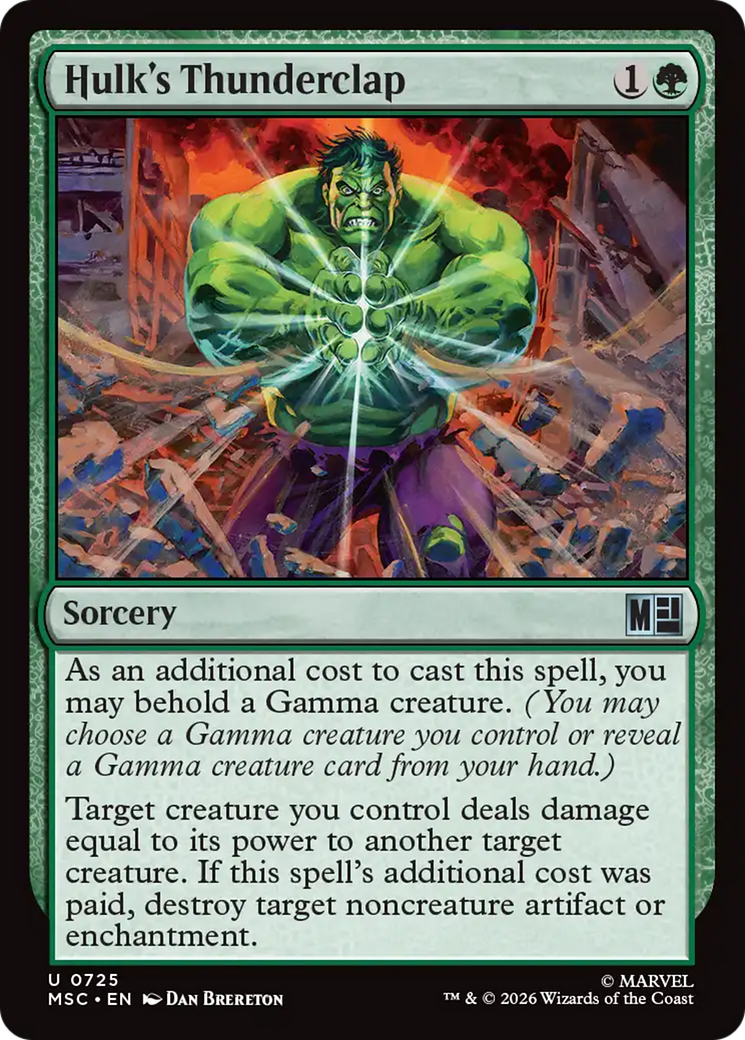 Hulk's Thunderclap [Marvel Super Heroes Commander] | Gate City Games LLC