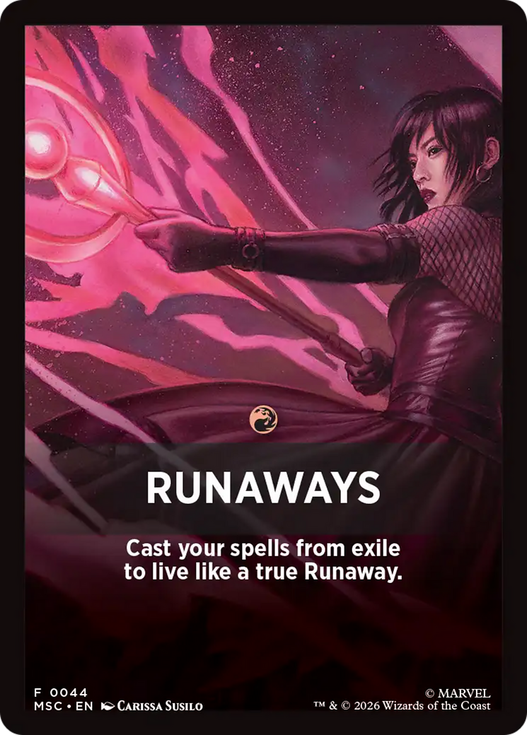 Runaways Theme Card [Marvel Super Heroes Commander] | Gate City Games LLC