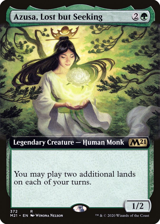 Azusa, Lost but Seeking (Extended Art) [Core Set 2021] | Gate City Games LLC