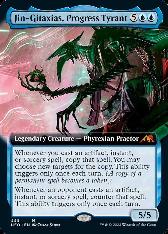 Jin-Gitaxias, Progress Tyrant (Extended Art) [Kamigawa: Neon Dynasty] | Gate City Games LLC