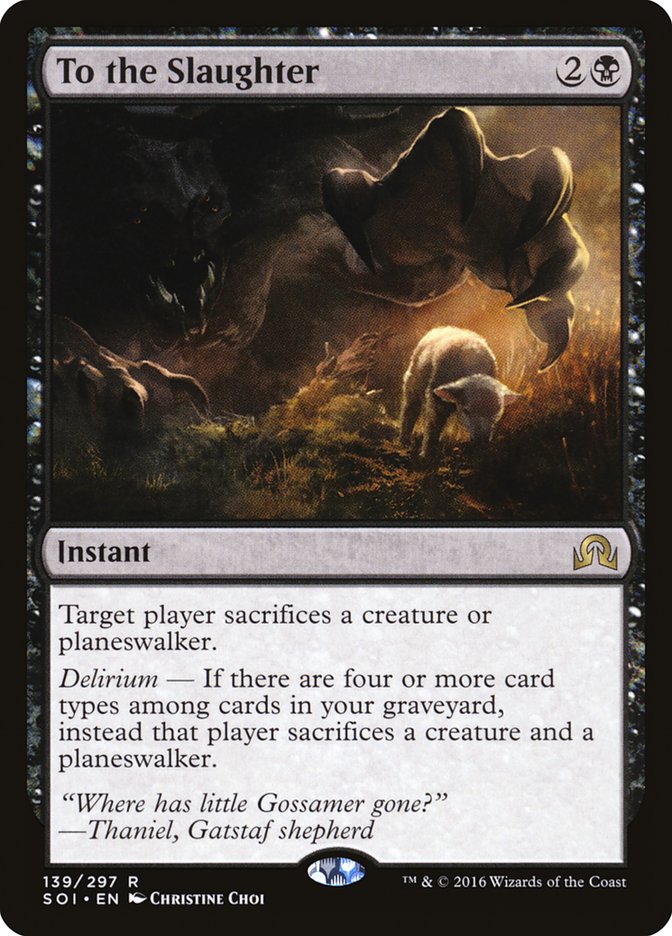 To the Slaughter [Shadows over Innistrad] | Gate City Games LLC