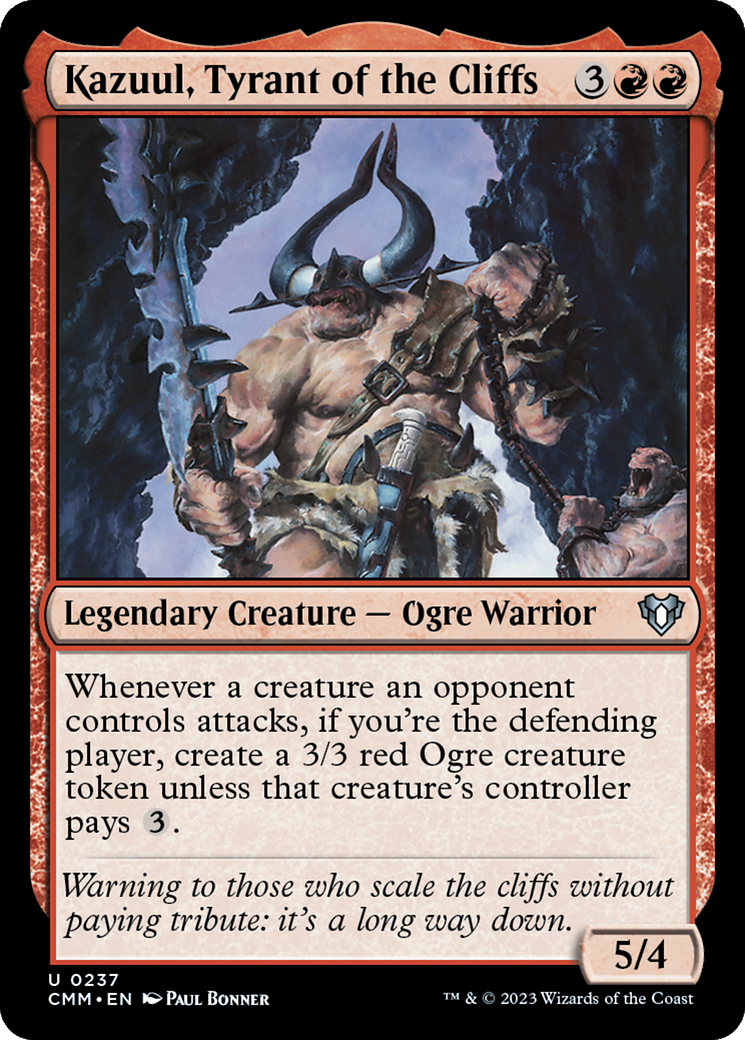 Kazuul, Tyrant of the Cliffs [Commander Masters] | Gate City Games LLC