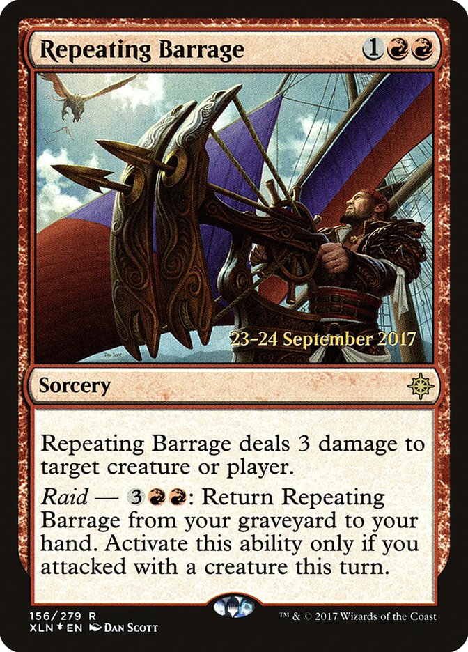 Repeating Barrage [Ixalan Prerelease Promos] | Gate City Games LLC