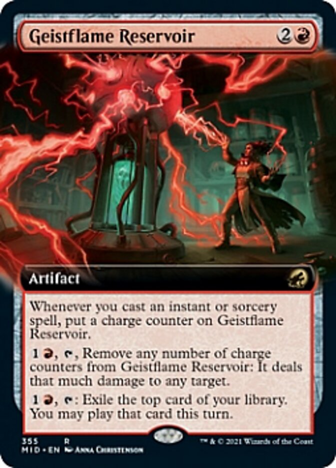Geistflame Reservoir (Extended Art) [Innistrad: Midnight Hunt] | Gate City Games LLC