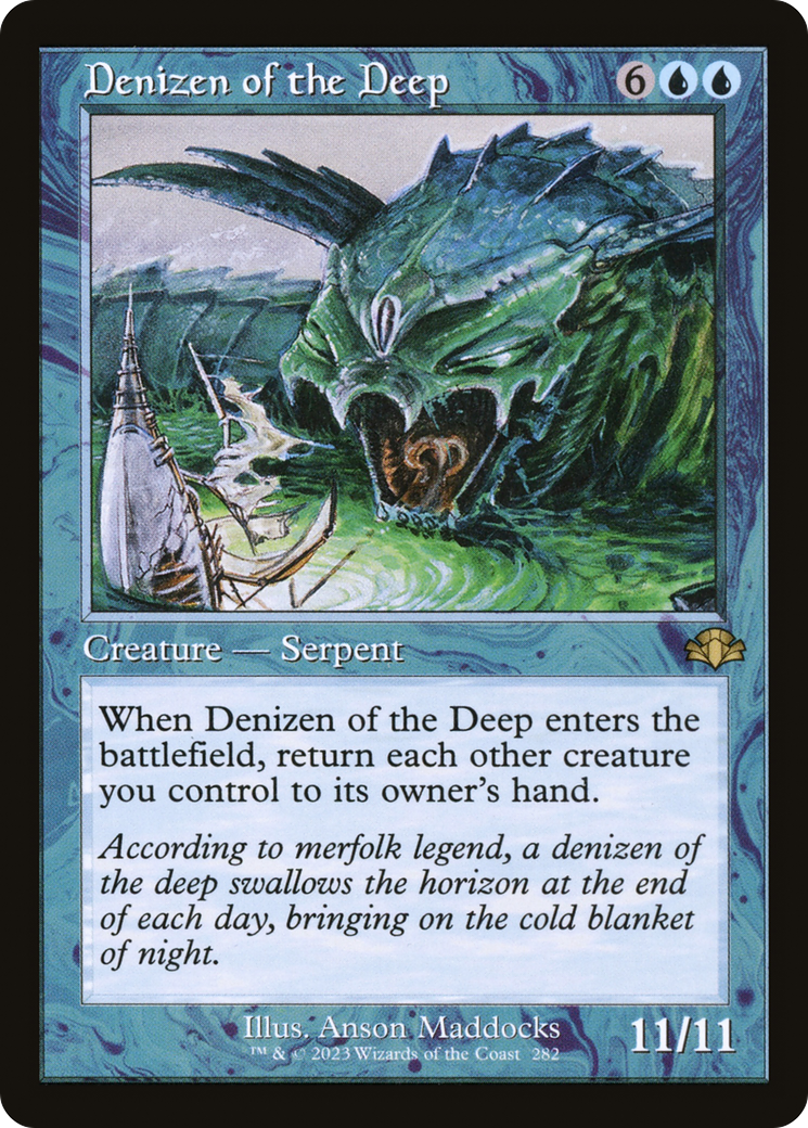 Denizen of the Deep (Retro) [Dominaria Remastered] | Gate City Games LLC