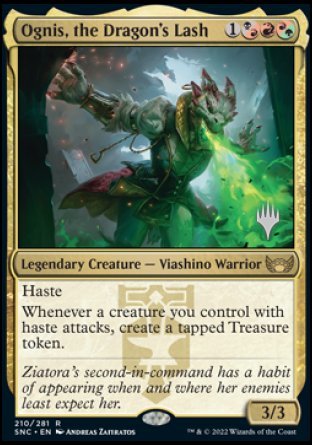 Ognis, the Dragon's Lash (Promo Pack) [Streets of New Capenna Promos] | Gate City Games LLC