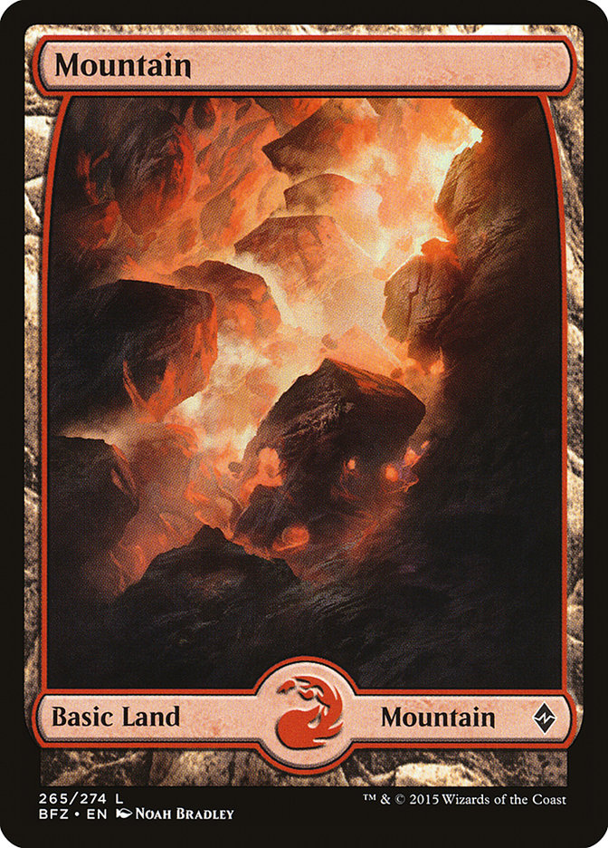 Mountain (265) (Full Art) [Battle for Zendikar] | Gate City Games LLC