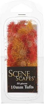 Red and Yellow Tufts 10mm 50 pack | Gate City Games LLC