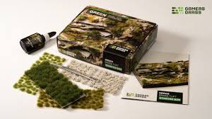 Green Grass Tuft Starter Set | Gate City Games LLC
