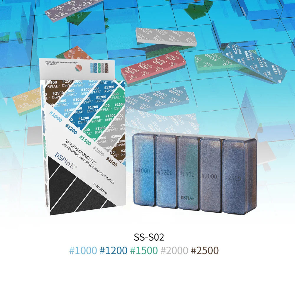 DSPIAE Sanding Sponge Set #1000 - #2500 | Gate City Games LLC