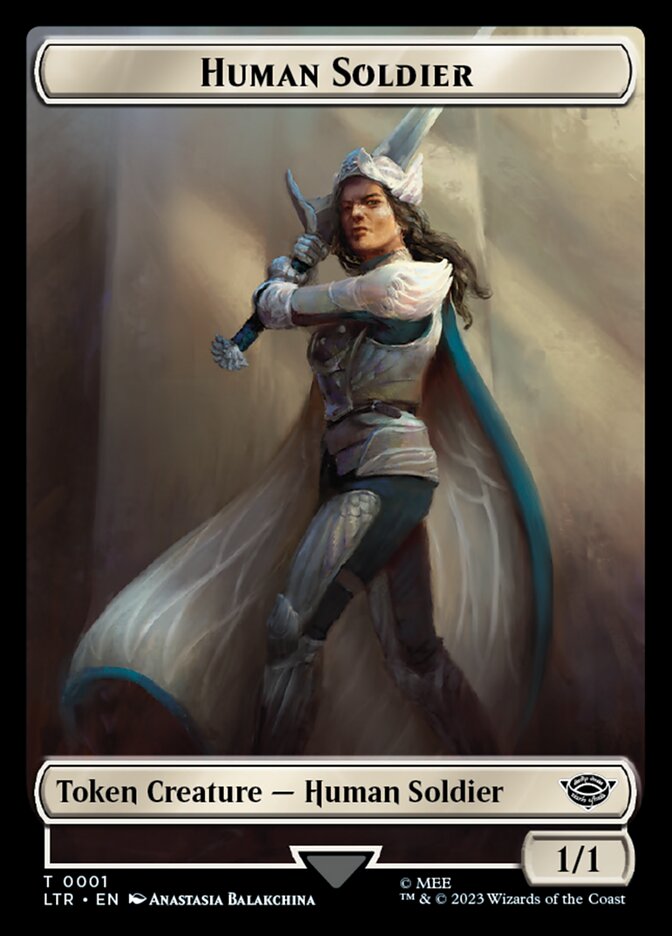 Human Soldier Token (01) [The Lord of the Rings: Tales of Middle-Earth Tokens] | Gate City Games LLC