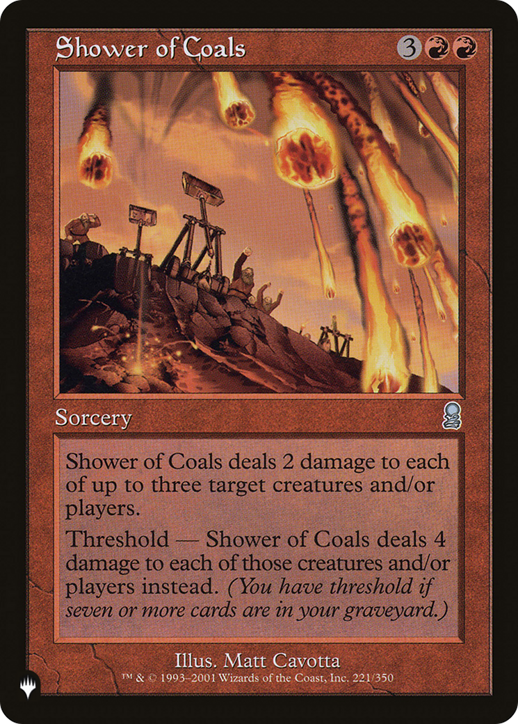 Shower of Coals [The List] | Gate City Games LLC