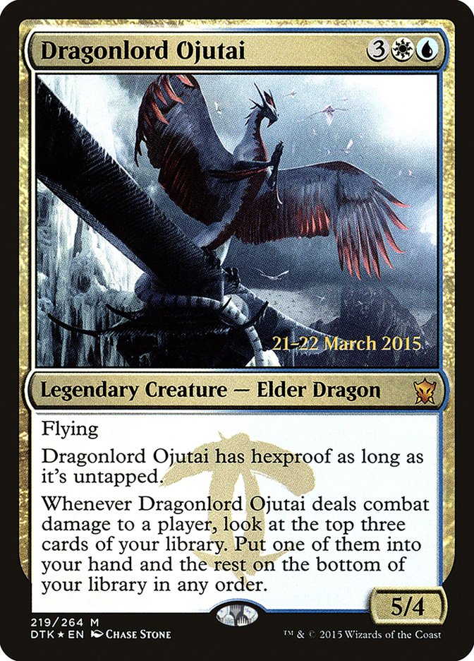 Dragonlord Ojutai [Dragons of Tarkir Prerelease Promos] | Gate City Games LLC