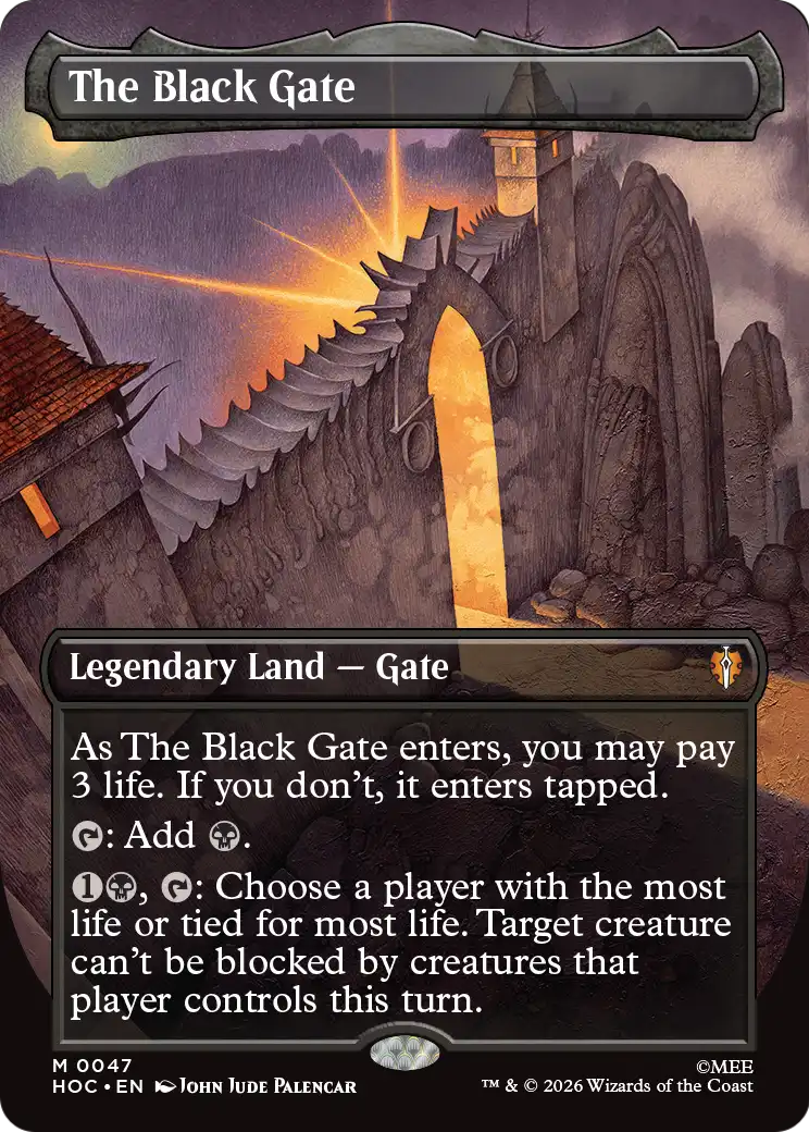 The Black Gate (Borderless) [The Hobbit: Eternal-Legal] | Gate City Games LLC
