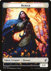 Drake // Human Double-Sided Token [Commander 2019 Tokens] | Gate City Games LLC