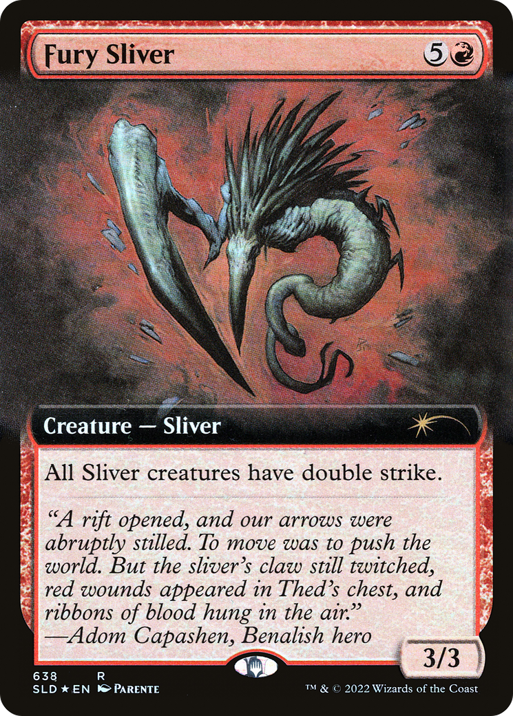 Fury Sliver (Extended Art) [Secret Lair Drop Promos] | Gate City Games LLC