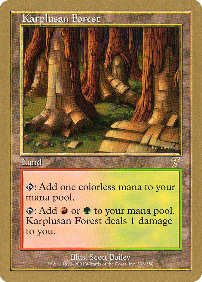 Karplusan Forest (Jan Tomcani) [World Championship Decks 2001] | Gate City Games LLC
