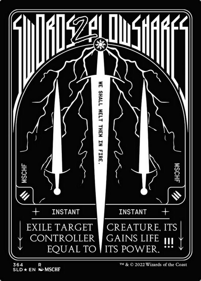 Swords to Plowshares (364) (Foil Etched) [Secret Lair Drop Series] | Gate City Games LLC