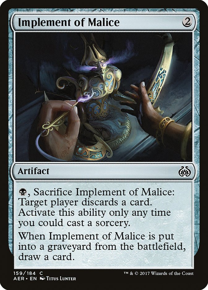 Implement of Malice [Aether Revolt] | Gate City Games LLC
