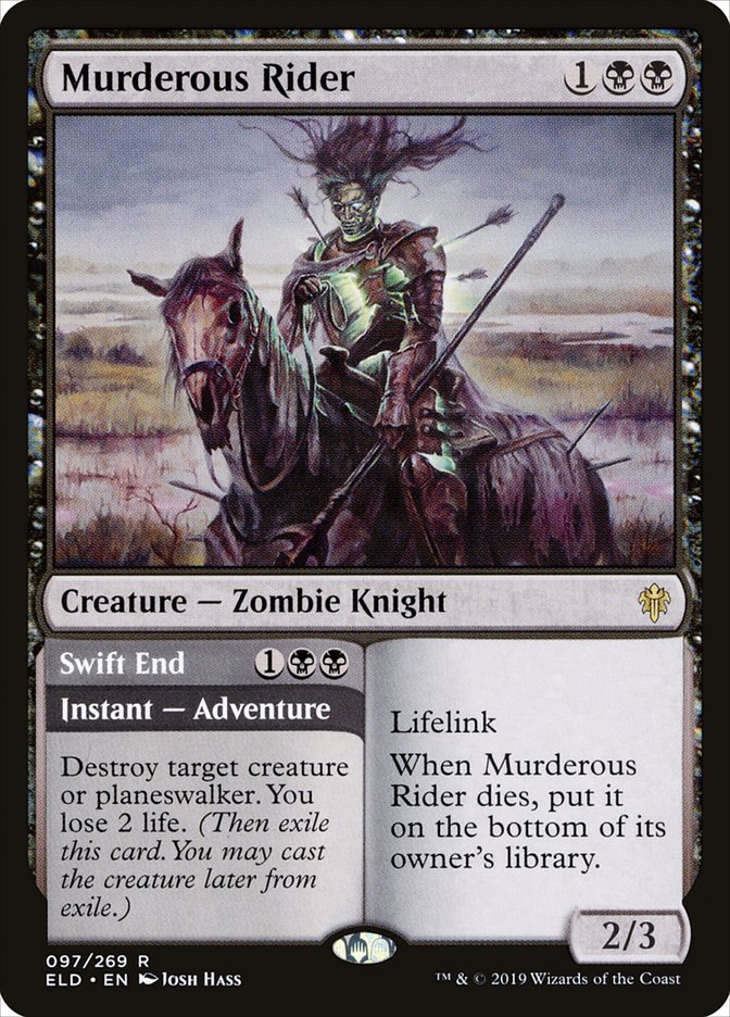 Murderous Rider // Swift End [Throne of Eldraine] | Gate City Games LLC