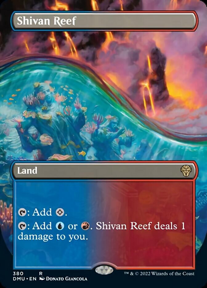 Shivan Reef (Borderless Alternate Art) [Dominaria United] | Gate City Games LLC
