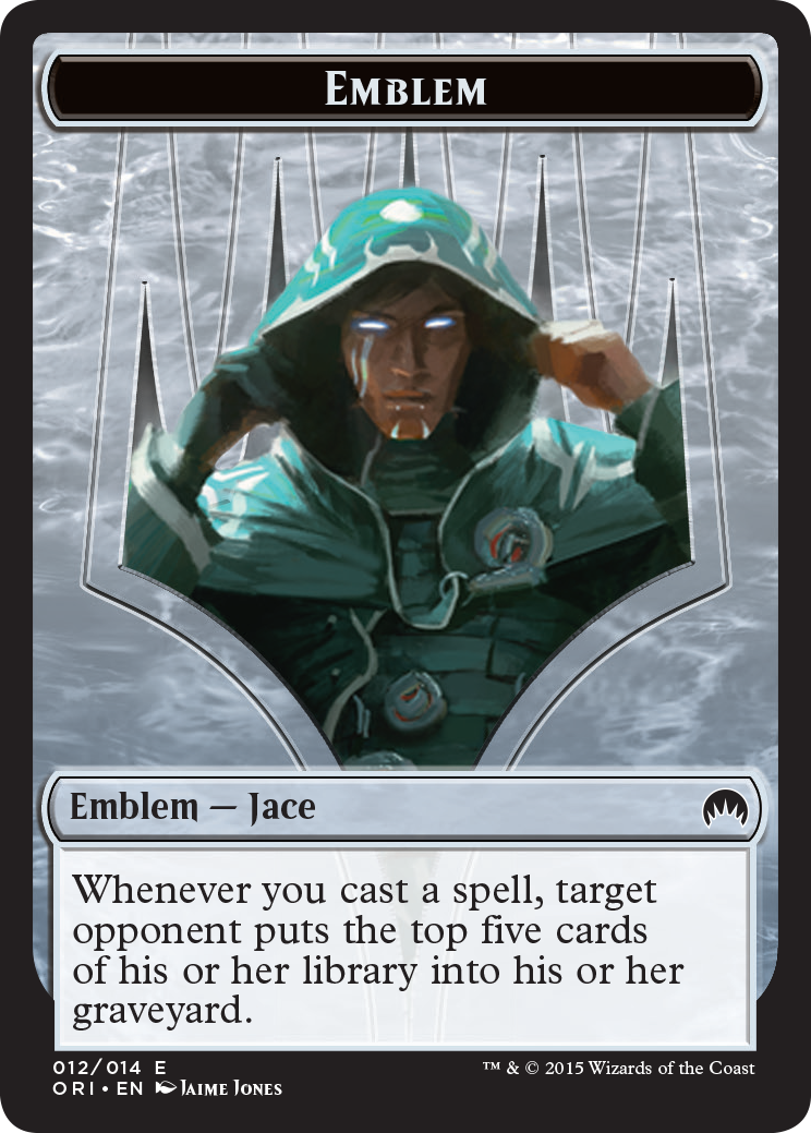 Pest // Jace, Telepath Unbound Emblem Double-Sided Token [Secret Lair: From Cute to Brute Tokens] | Gate City Games LLC