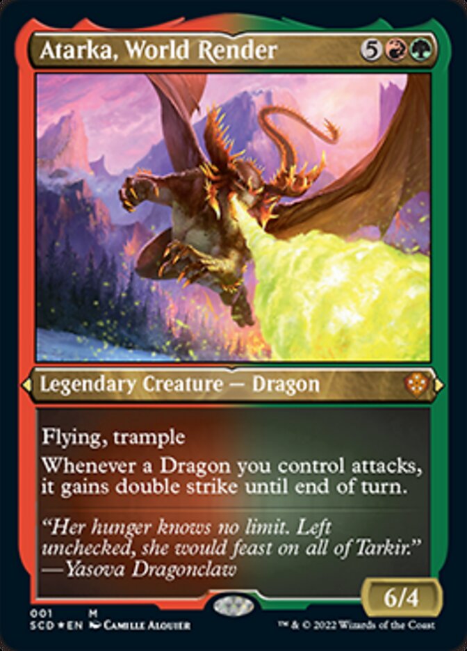 Atarka, World Render (Foil Etched) [Starter Commander Decks] | Gate City Games LLC
