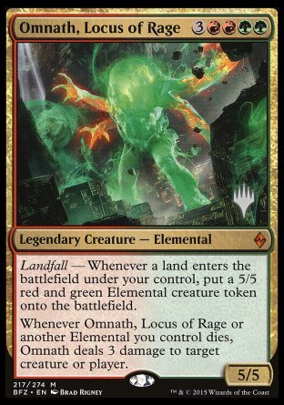 Omnath, Locus of Rage (Promo Pack) [Battle for Zendikar Promos] | Gate City Games LLC
