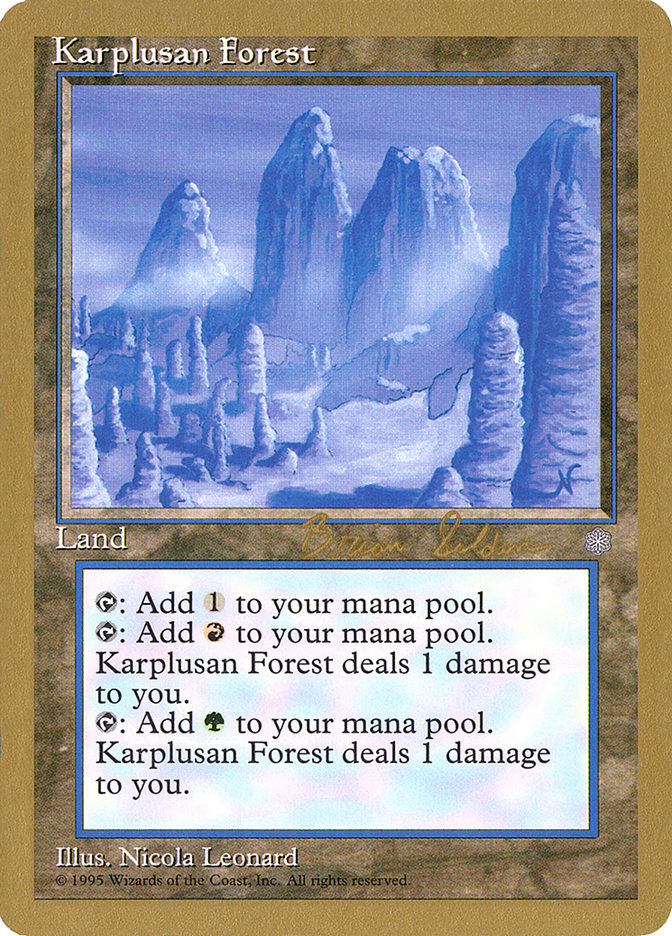 Karplusan Forest (Brian Selden) [World Championship Decks 1998] | Gate City Games LLC