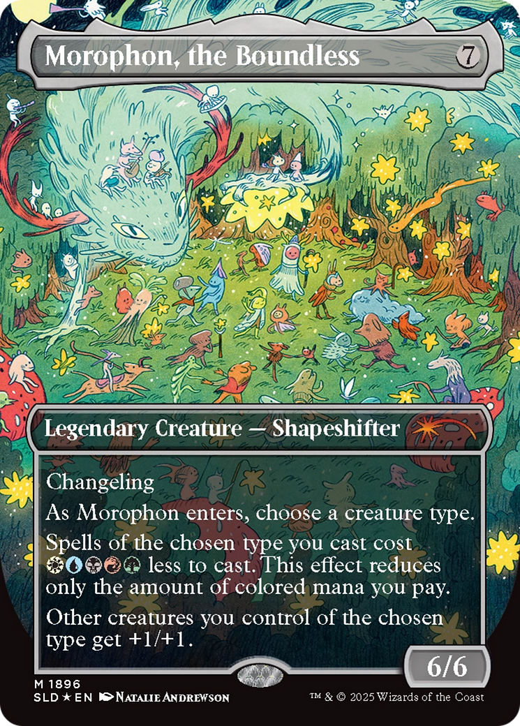 Morophon, the Boundless (Display Commander) - Thick Stock (Double Rainbow Foil) [Secret Lair Drop Series] | Gate City Games LLC