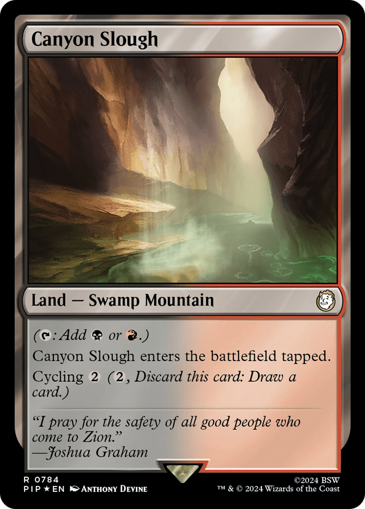Canyon Slough (Surge Foil) [Fallout] | Gate City Games LLC