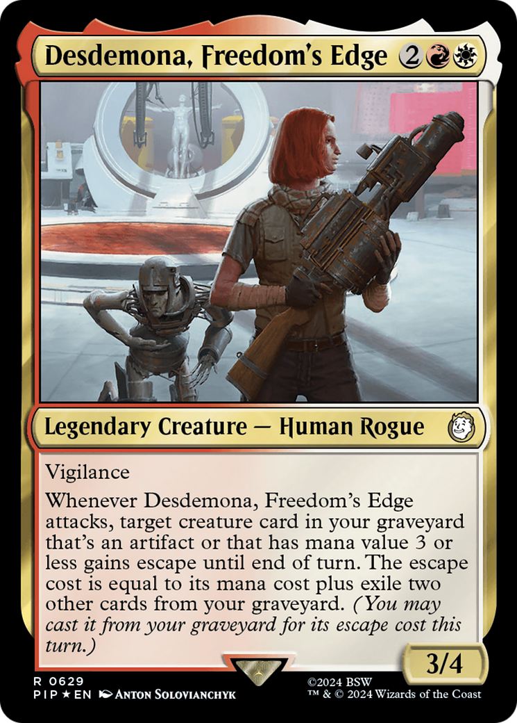 Desdemona, Freedom's Edge (Surge Foil) [Fallout] | Gate City Games LLC