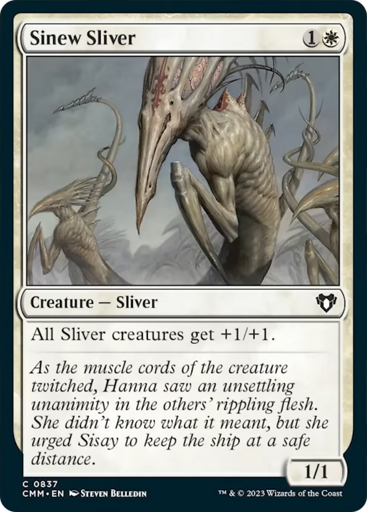 Sinew Sliver [Commander Masters] | Gate City Games LLC