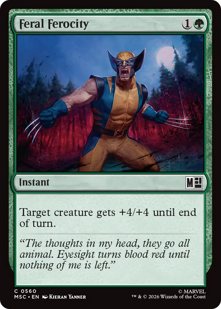 Feral Ferocity [Marvel Super Heroes Commander] | Gate City Games LLC