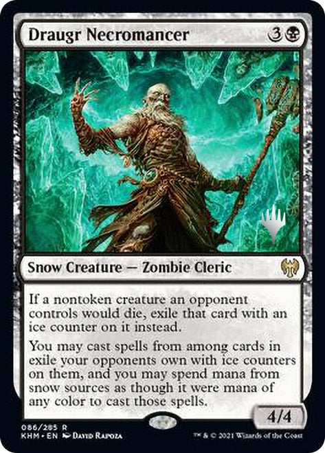 Draugr Necromancer (Promo Pack) [Kaldheim Promos] | Gate City Games LLC