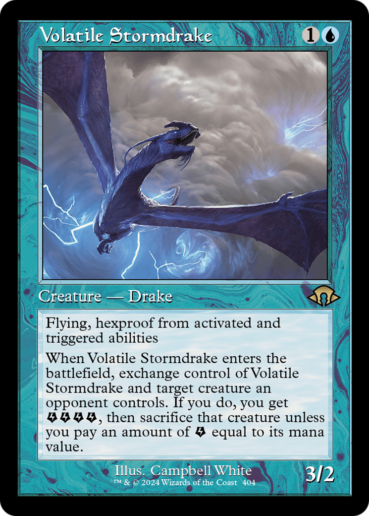 Volatile Stormdrake (Retro) [Modern Horizons 3] | Gate City Games LLC