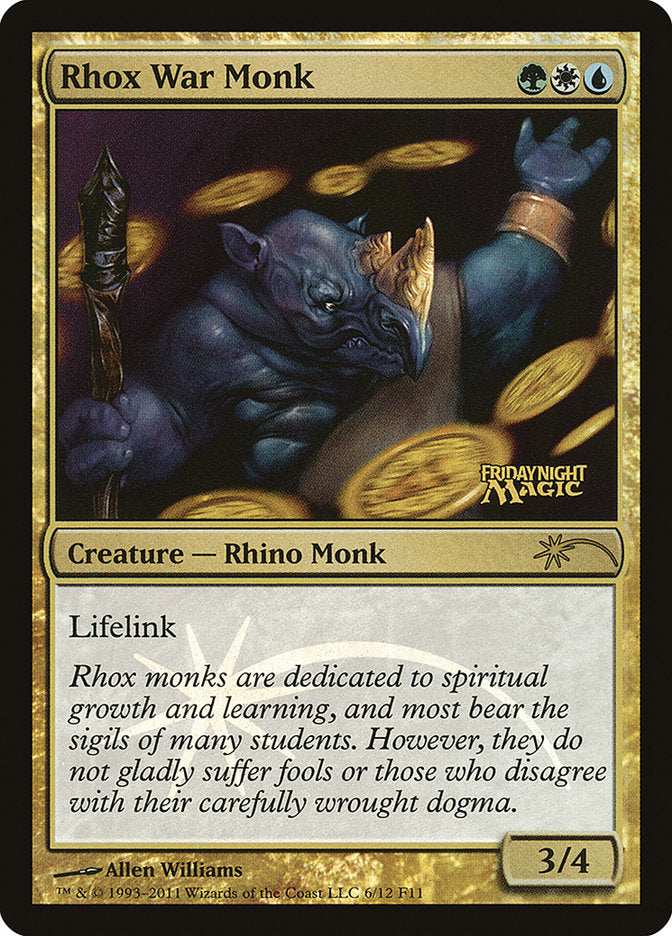 Rhox War Monk [Friday Night Magic 2011] | Gate City Games LLC