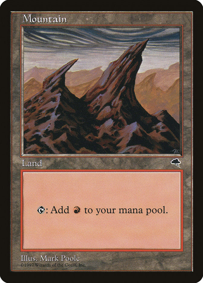 Mountain (All Peaks Pointing Right) [Tempest] | Gate City Games LLC