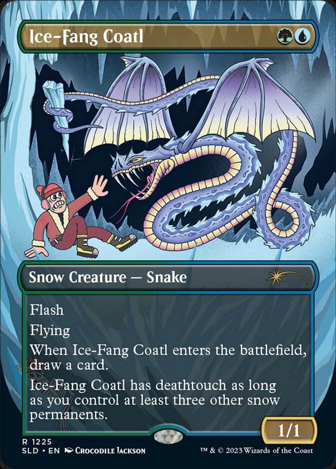 Ice-Fang Coatl (Borderless) [Secret Lair Drop Series] | Gate City Games LLC