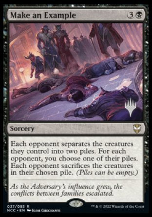Make an Example (Promo Pack) [Streets of New Capenna Commander Promos] | Gate City Games LLC