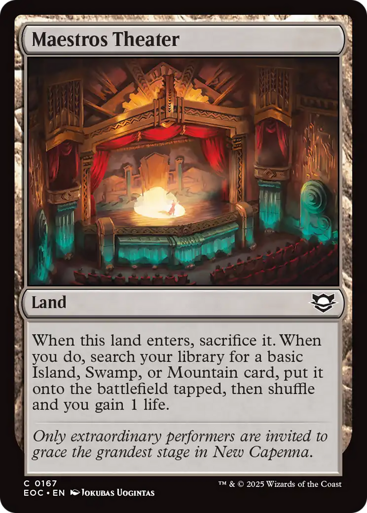 Maestros Theater [Edge of Eternities Commander] | Gate City Games LLC