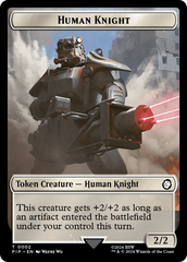 Human Knight // Copy Double-Sided Token [Fallout Tokens] | Gate City Games LLC