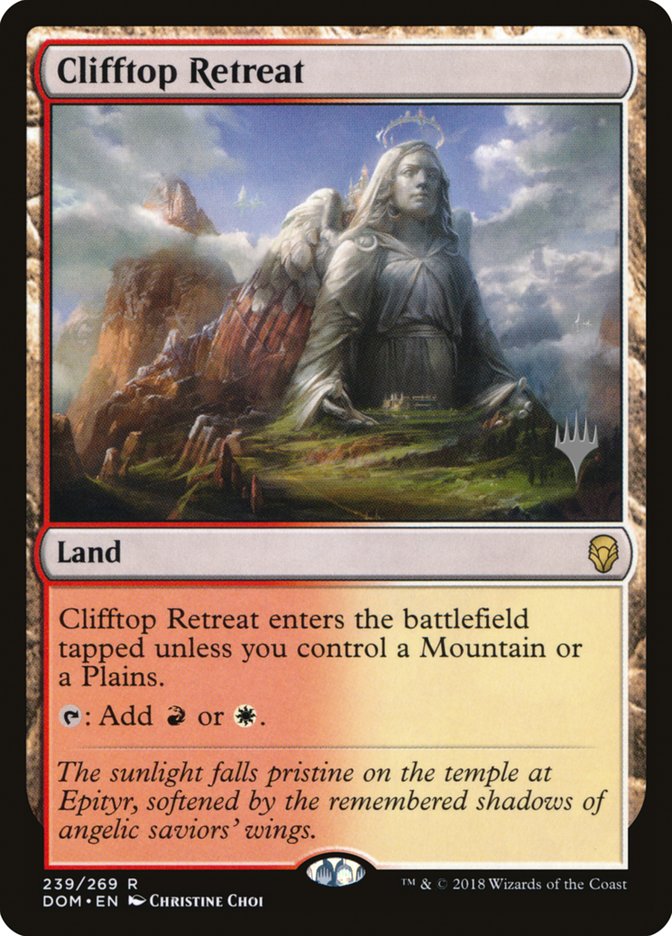 Clifftop Retreat (Promo Pack) [Dominaria Promos] | Gate City Games LLC