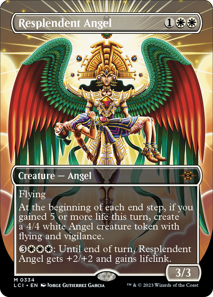 Resplendent Angel (Borderless) [The Lost Caverns of Ixalan] | Gate City Games LLC