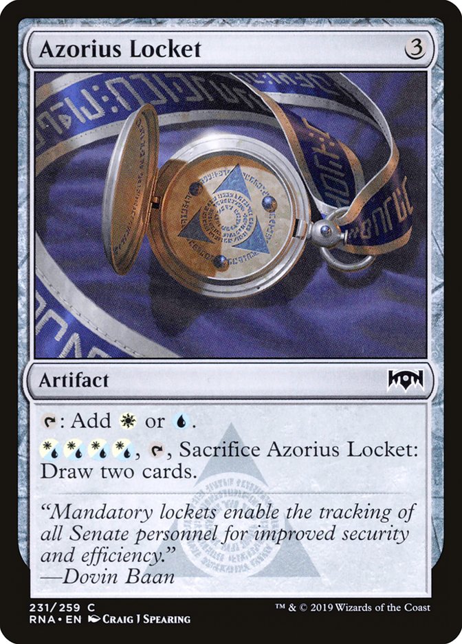 Azorius Locket [Ravnica Allegiance] | Gate City Games LLC