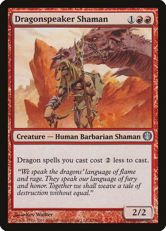Dragonspeaker Shaman [Duel Decks: Knights vs. Dragons] | Gate City Games LLC