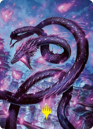Junji, the Midnight Sky 2 Art Card (Gold-Stamped Signature) [Kamigawa: Neon Dynasty Art Series] | Gate City Games LLC