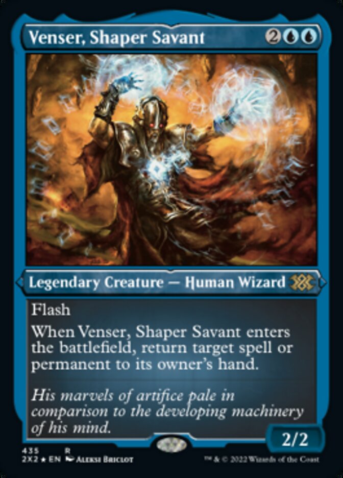 Venser, Shaper Savant (Foil Etched) [Double Masters 2022] | Gate City Games LLC
